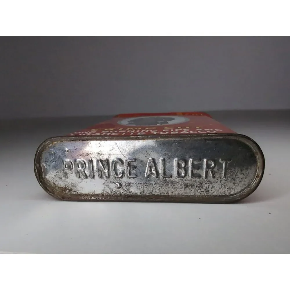 VINTAGE Prince Albert CRIMP CUT Long Burning Tobacco 1.5 Oz Tin Can  Empty‎